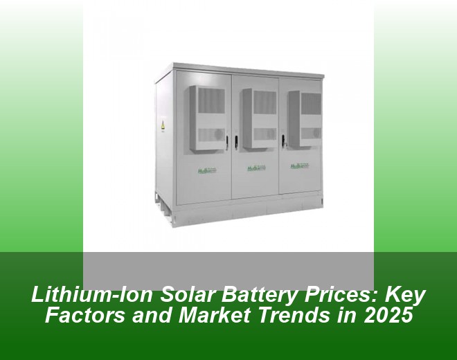 Lithium-Ion Solar Battery Prices: Key Factors and Market Trends in 2025